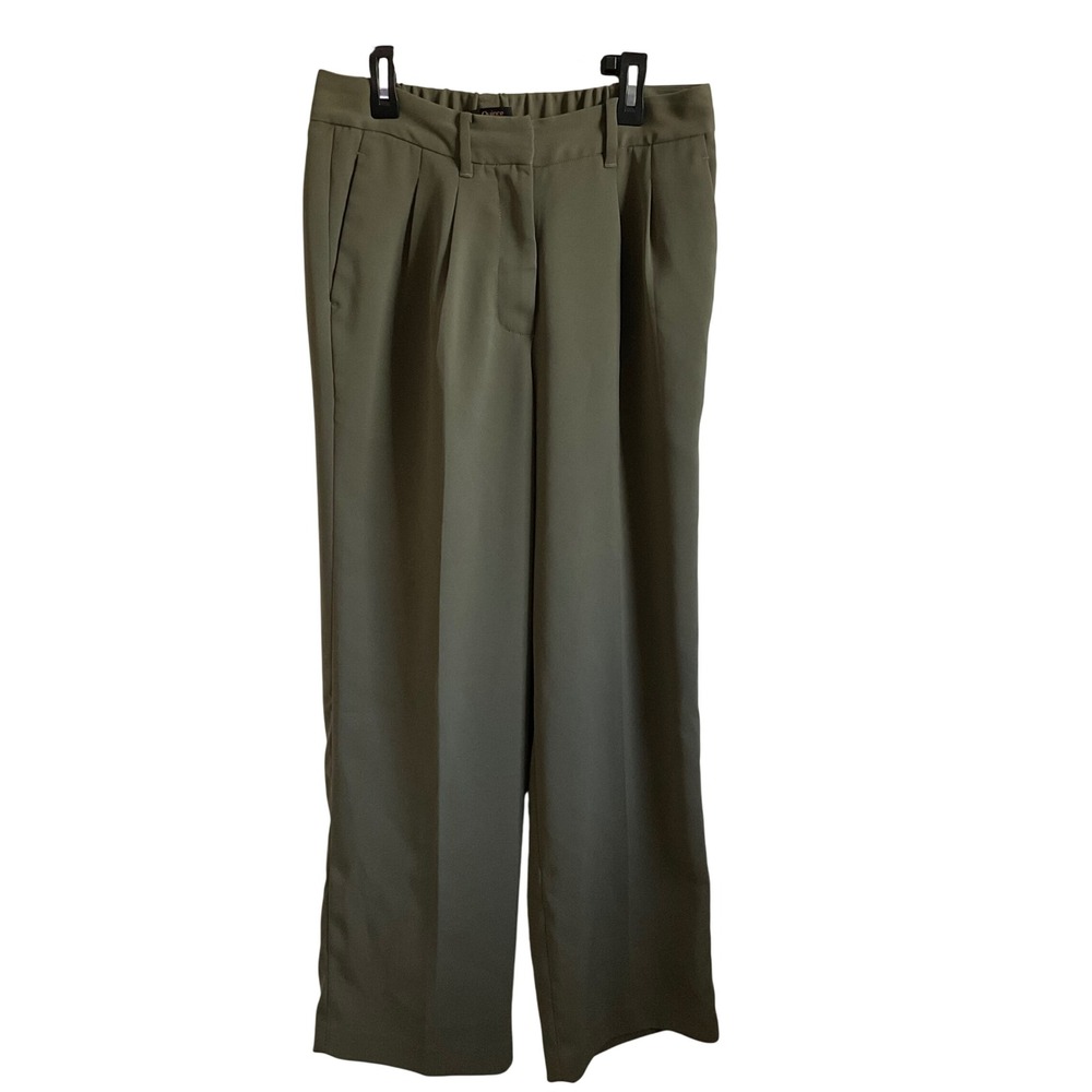 Quince Straight Leg Green Dress‎ Pants - Size 6 Career Office Business